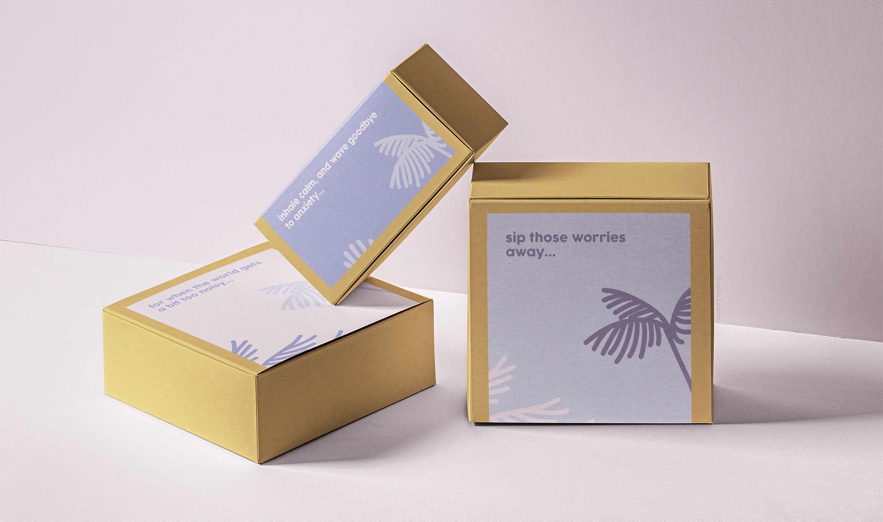 small boxes of wellbeing tools
