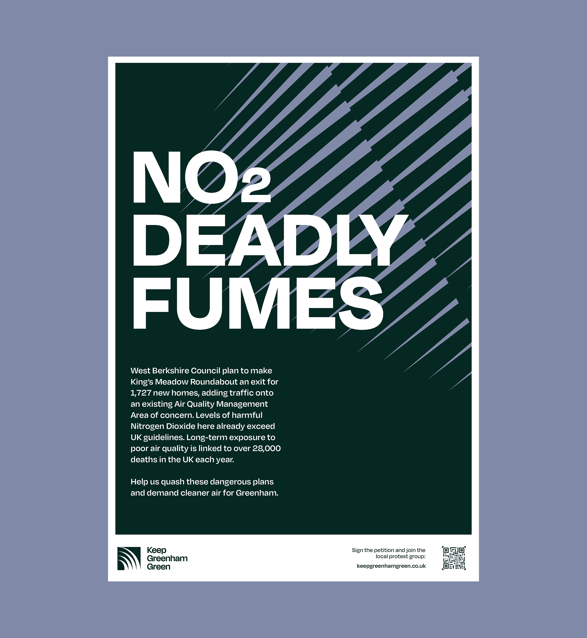 no2 deadly fumes poster