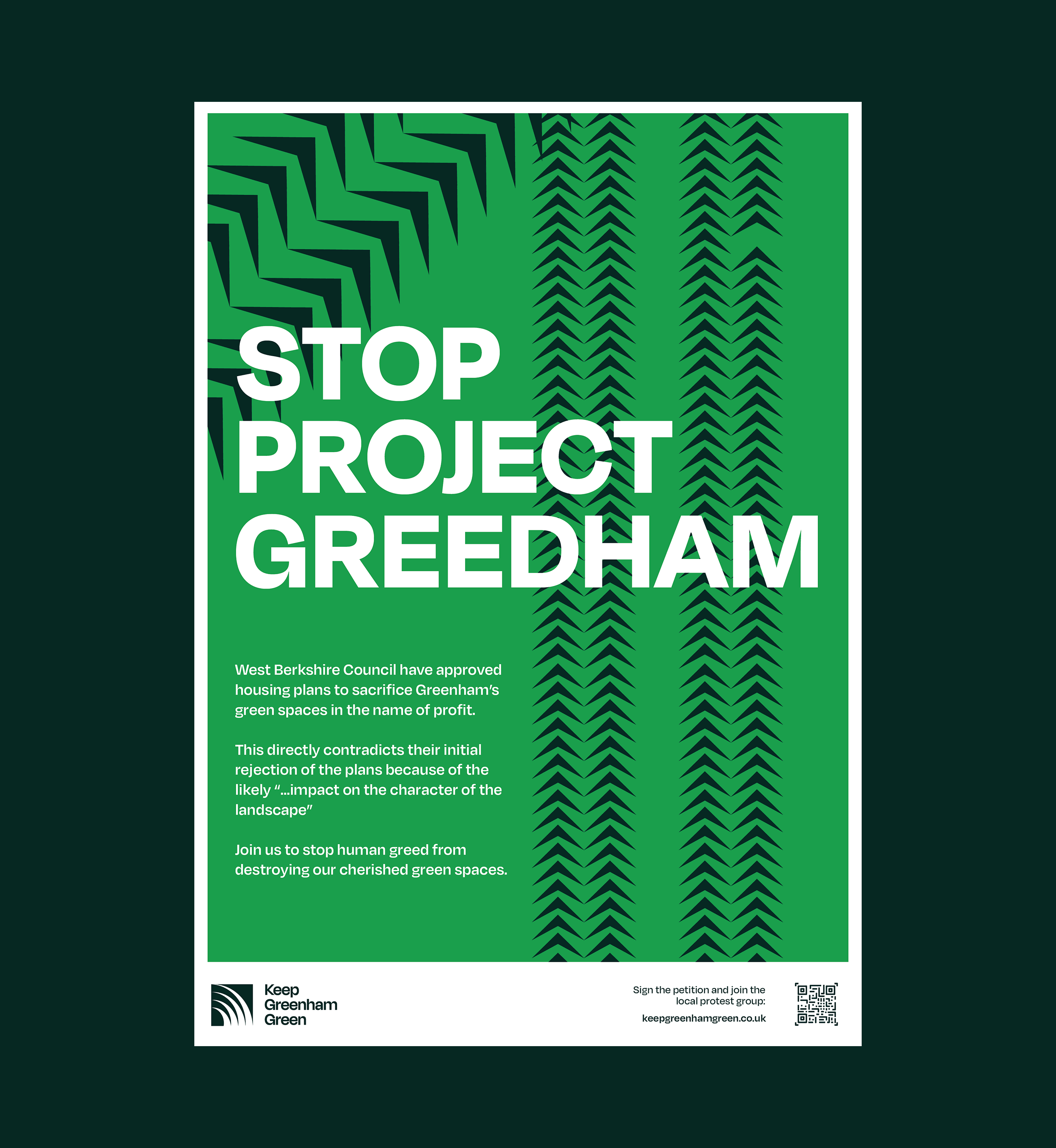 stop [project greedham poster